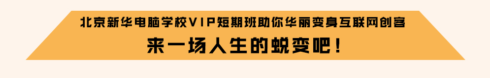 北京新华电脑学校VIP短期互联网创客班