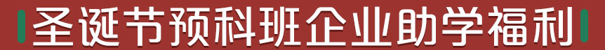 圣诞节预科班企业助学福利